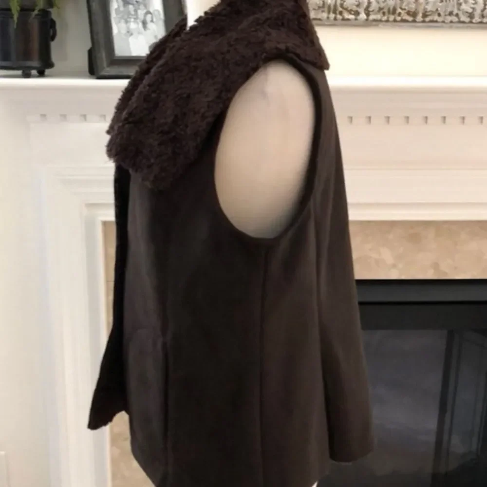 Talbots Vest Dark Brown